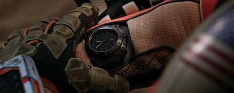 Matt Damon as Mark Watney with the Hamilton Khaki BeLOWZERO in The Martian (2015)