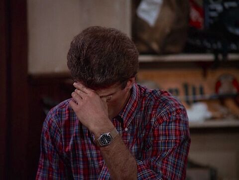 Ted Danson as Sam Malone with the Unidentified watch in Cheers (1982)