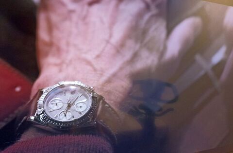David Morse as Nicholas Bell with the Breitling Chronomat in The Last Thing He Told Me (2023)