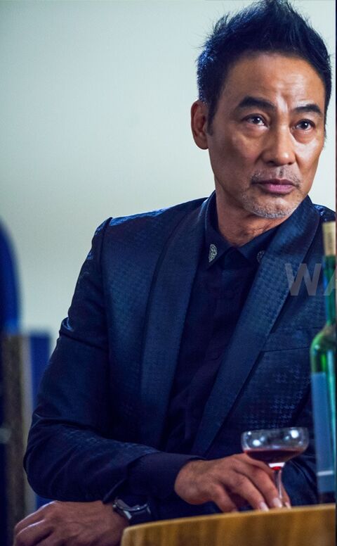 Simon Yam as Mach Ren with the TAG Heuer Connected in S.M.A.R.T. Chase (2017)