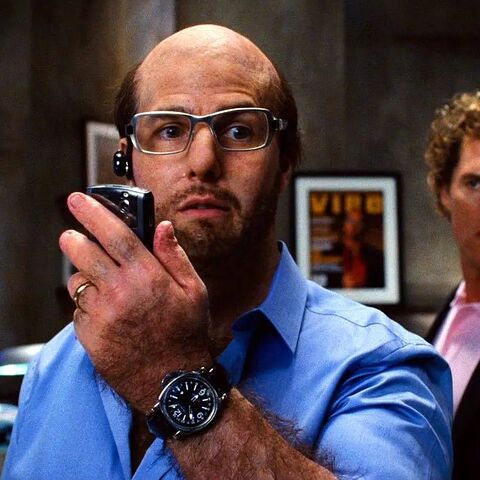 Tom Cruise as Les Grossman with the Panerai Luminor GMT PAM00063 in Tropic Thunder (2008)