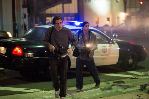 Jake Gyllenhaal as Louis Bloom with the Breitling Chronomat in Nightcrawler (2014)
