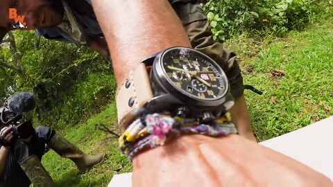 Coyote Peterson as Himself with the Luminox Atacama Field Chrono Alarm XL-1945 in Brave Wilderness (2014)