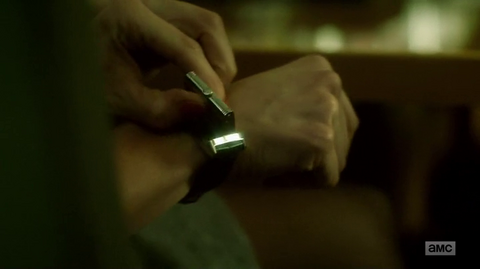 Kerry Bishé as Donna Clark with the Jaeger-LeCoultre Reverso in Halt and Catch Fire (2014)