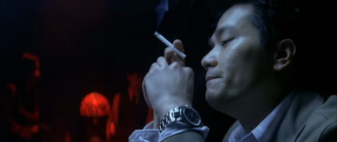Gordon Lam as Bo with the Rolex Daytona 116520 in Sparrow (2008)