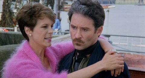 Jamie Lee Curtis as Wanda Gershwitz with the Cartier Panthere de Cartier in A Fish Called Wanda (1988)
