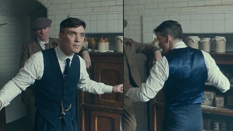 Cillian Murphy as Thomas "Tommy" Shelby with the Gold half-hunter pocket watch in Peaky Blinders (2013)