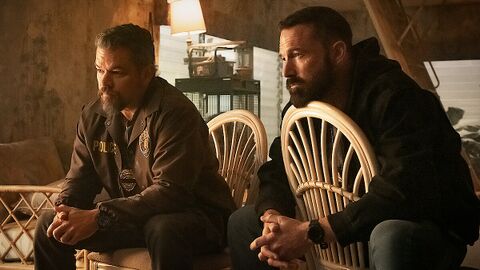 Matt Damon as Lieutenant Dane Dumars with the 5.11 Tactical Field Watch in The Rip (2026)