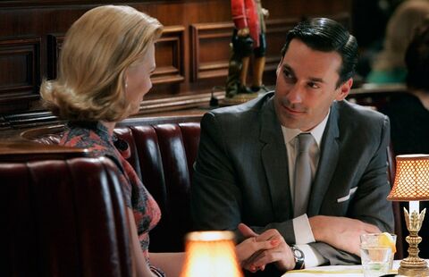 Jon Hamm as Don Draper with the Jaeger-LeCoultre Memovox in Mad Men (2007)