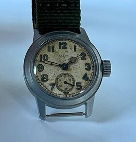 Elgin Steel Trench Watch