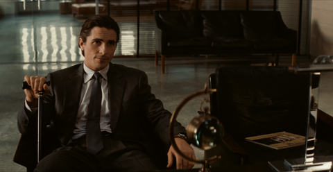 Christian Bale as Bruce Wayne with the Jaeger-LeCoultre Reverso Grande Date in The Dark Knight Rises (2012)