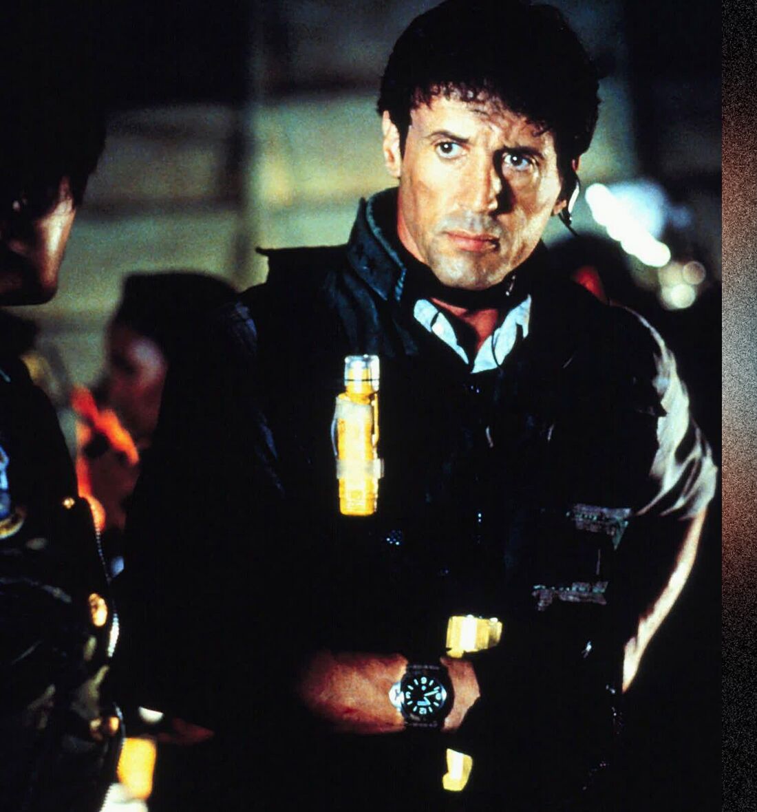 Sylvester Stallone wearing a Panerai Luminor Marina in Daylight