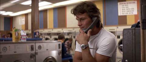 Patrick Swayze as Dalton with the TAG Heuer 3000 Professional 232.206 in Road House (1989)