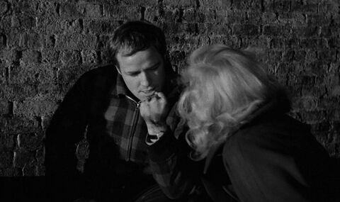 Marlon Brando as Terry Malloy with the Unidentified watch in On the Waterfront (1954)