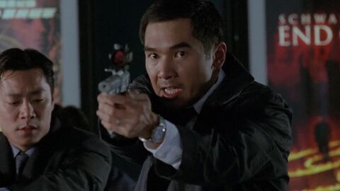 Alex Fong as Chi Shun-Miu with the Cartier Pasha in Double Tap (2000)