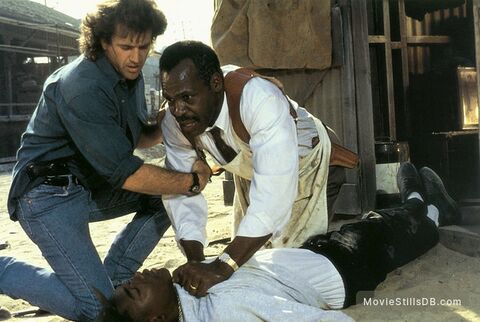 Mel Gibson as Martin Riggs with the TAG Heuer (unidentified model) in Lethal Weapon 3 (1992)