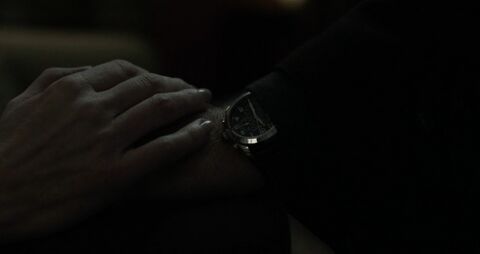 Paul Sparks as Tom Yates with the Victorinox Infantry Chronograph in House of Cards (2013)
