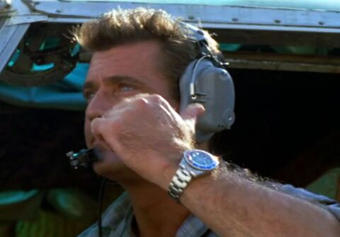 Mel Gibson as Gene Ryack with the Rolex GMT-Master in Air America (1990)