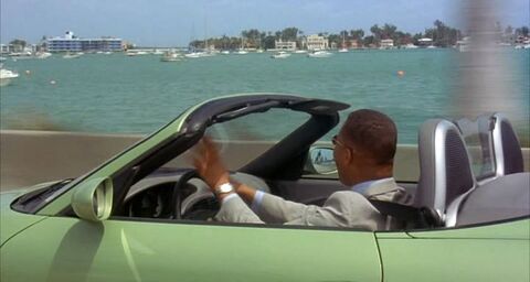 Cuba Gooding Jr. as Theodore "Ted" Brooks with the Perry Ellis watch in Snow Dogs (2002)