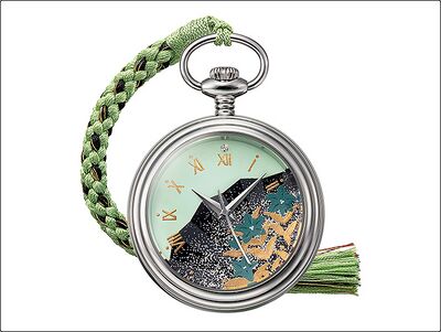 Product view of PREMICO Touken Ranbu Hizamaru Kaga Makie Pocket Watch