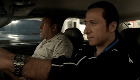 Federico Castelluccio as Furio Giunta with the Zenith El Primero Rainbow Flyback in The Sopranos (1999)