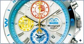 PREMICO One Piece Marine Chronograph Web-Limited White Band Model