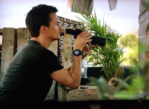 Rupert Friend as Peter Quinn with the Casio G-Shock GA100-1A1 in Homeland (2011)
