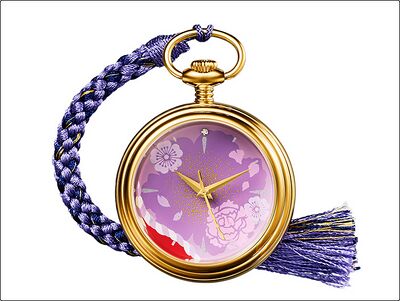 Product view of PREMICO Touken Ranbu Kasen Kanesada Kaga Makie Pocket Watch