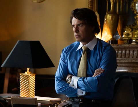 Laurent Lafitte as Bernard Tapie with the Breitling Chronomat in Tapie (2023)