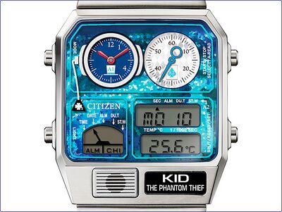 Product view of Citizen Detective Conan Ana-Digi Temp Kaito Kid Model