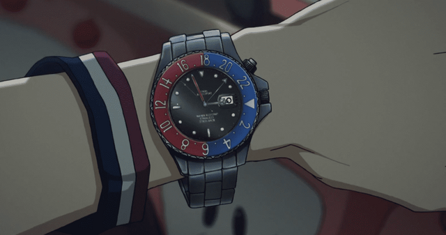 as Nine with the Rolex GMT-Master II in Terror in Resonance (2014)