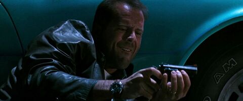 Bruce Willis as Joe Hallenbeck with the Breitling J Class in The Last Boy Scout (1991)