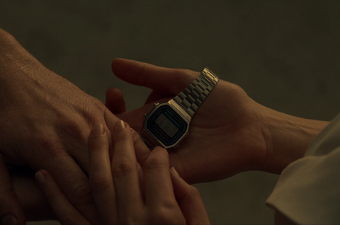 Chris Pine as Steve Trevor with the Casio A168W-1 in Wonder Woman 1984 (2020)