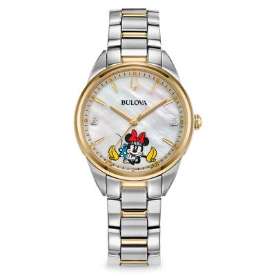 Product view of Bulova Disney Minnie Mouse Two-Tone Watch