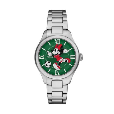 Product view of Fossil Disney Minnie Mouse Soccer Watch