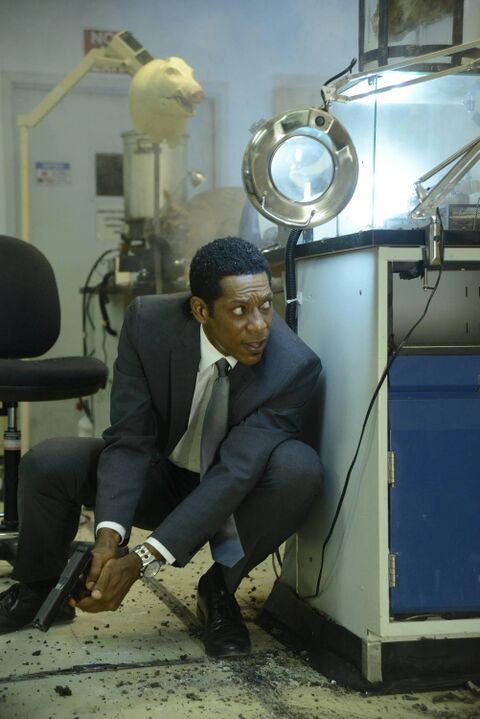 Orlando Jones as Frank Irving with the Tissot PRS 516 in Sleepy Hollow (2013)