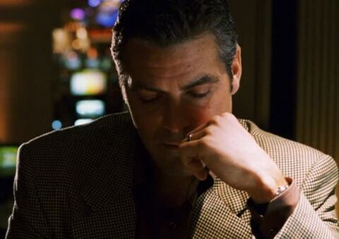 George Clooney as Danny Ocean with the Hamilton Linwood Viewmatic in Ocean's Eleven (2001)