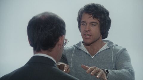 Warren Beatty as Joe Pendleton with the Hamilton Pulsar P2 in Heaven Can Wait (1978)