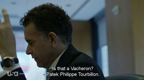 Brian Stokes Mitchell as Scott Knowles with the Patek Philippe (unidentified model) in Mr Robot (2015)