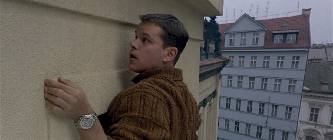 Matt Damon wearing a TAG Heuer Link Chronograph in The Bourne Identity