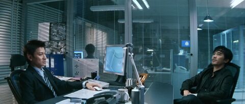 Andy Lau as Lau Kin-ming with the Chronoswiss (unidentified model) in Infernal Affairs (2002)