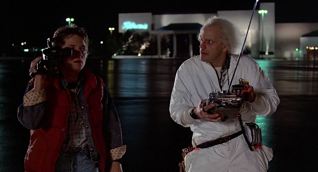 Marty McFly wearing a Casio CA-50 in Back to the Future