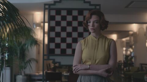 Anya Taylor-Joy as Beth Harmon with the Bulova American Girl K in The Queen's Gambit (2020)