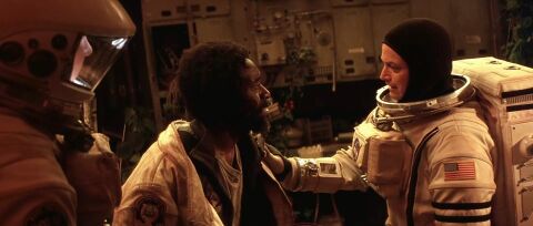 Don Cheadle as Luke Graham with the Omega Speedmaster X-33 in Mission to Mars (2000)
