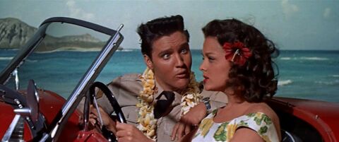 Elvis Presley as Chad Gates with the Hamilton Ventura in Blue Hawaii (1961)