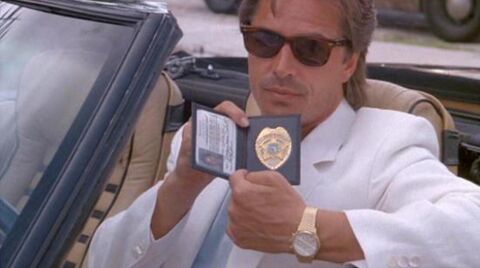 Don Johnson as James "Sonny" Crockett with the Ebel Sport Classic Chronograph in Miami Vice (1984)