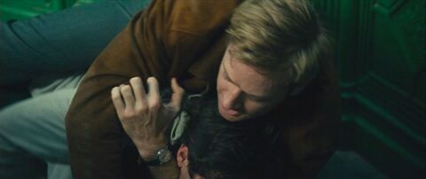 Armie Hammer as Illya Kuryakin with the Pobeda TTK-1 in The Man from U.N.C.L.E. (2015)