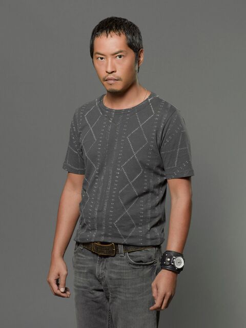 Ken Leung as Miles Straume with the Red Monkey Armada GT in Lost (2004)