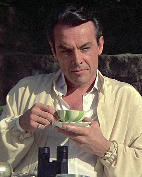 Paul Shenar as Alejandro Sosa with the Cartier Tank in Scarface (1983)