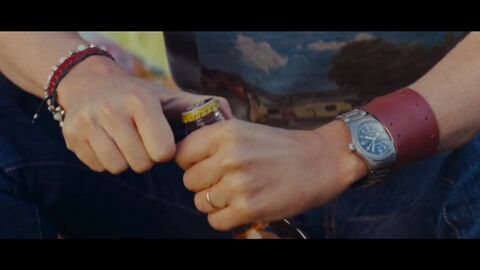 Léa Drucker as Mathilde with the Hamilton Khaki Field in Les Meilleurs Amis du monde (2010)